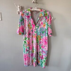 Lilly Pulitzer Women’s Large Quincey UPF 50+ Shift Dress